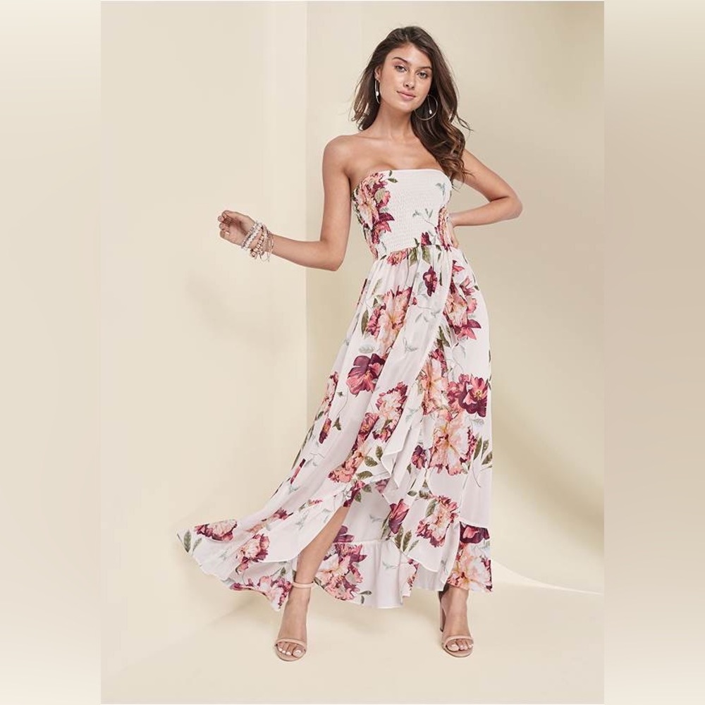 Windsor Strapless Floral Maxi Dress